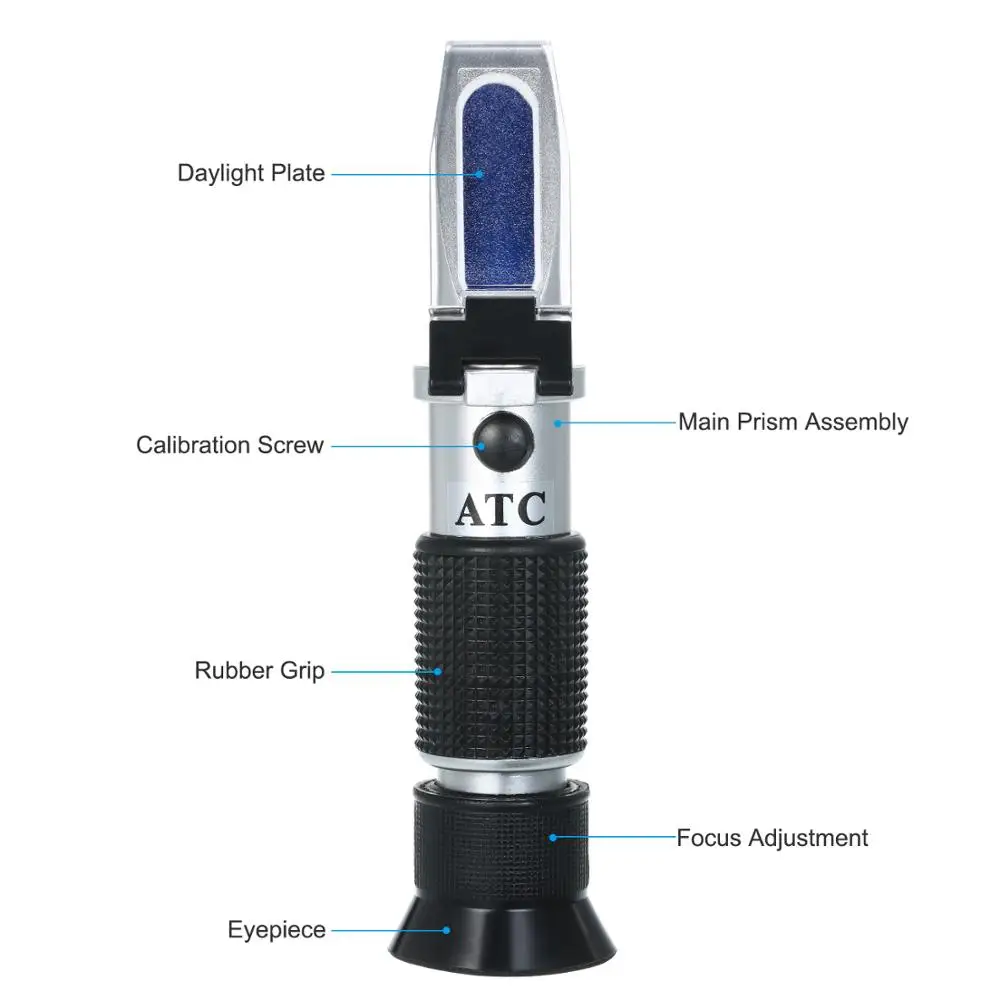 Pet Dog&ampCat Refractometer Handheld Urine SG 1.000~1.050 Clinical with ATC Serum or Plasma Protein Tester 0-12g | Инструменты