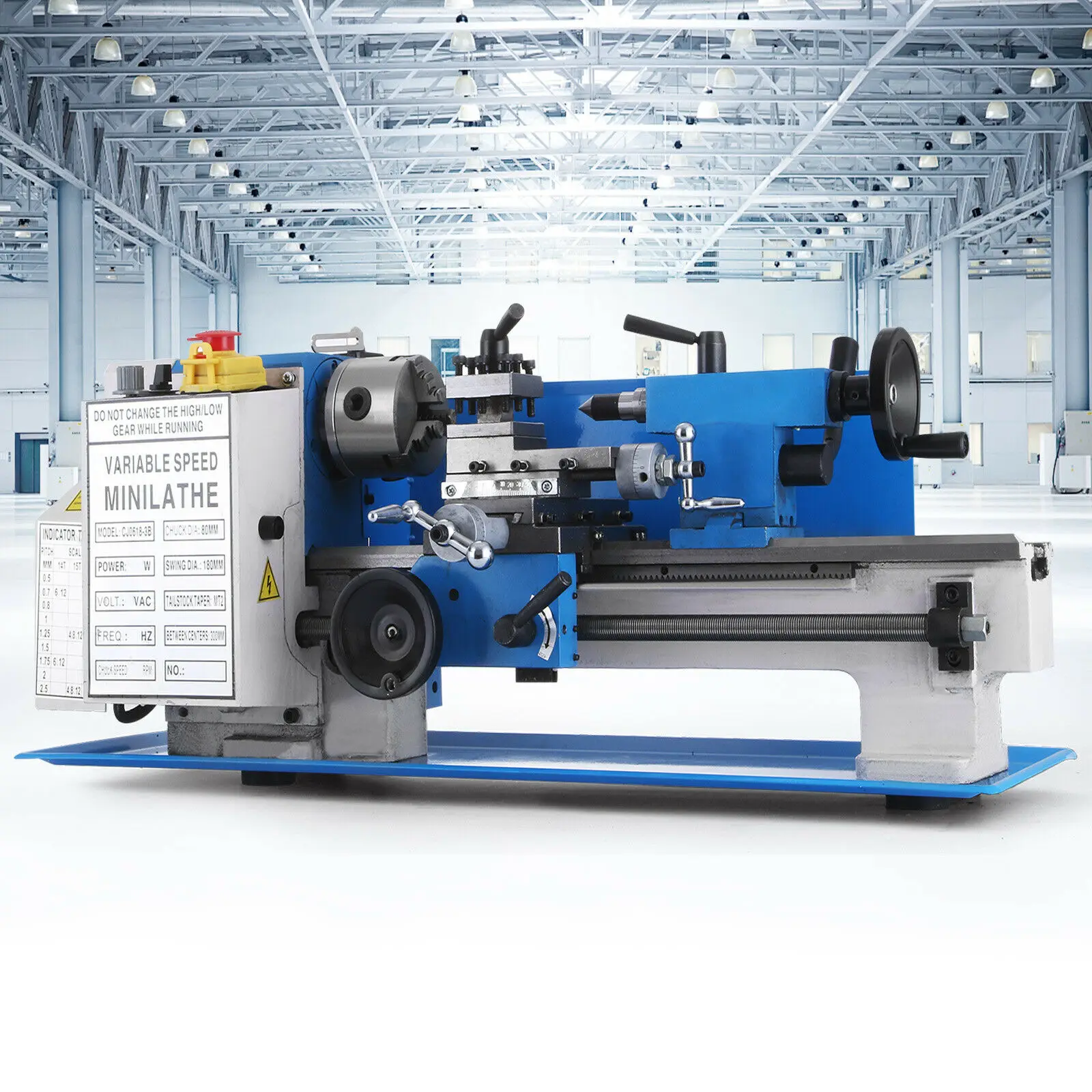 Мини металлический токарный станок 550 Вт Металлообработка инструмент переменной