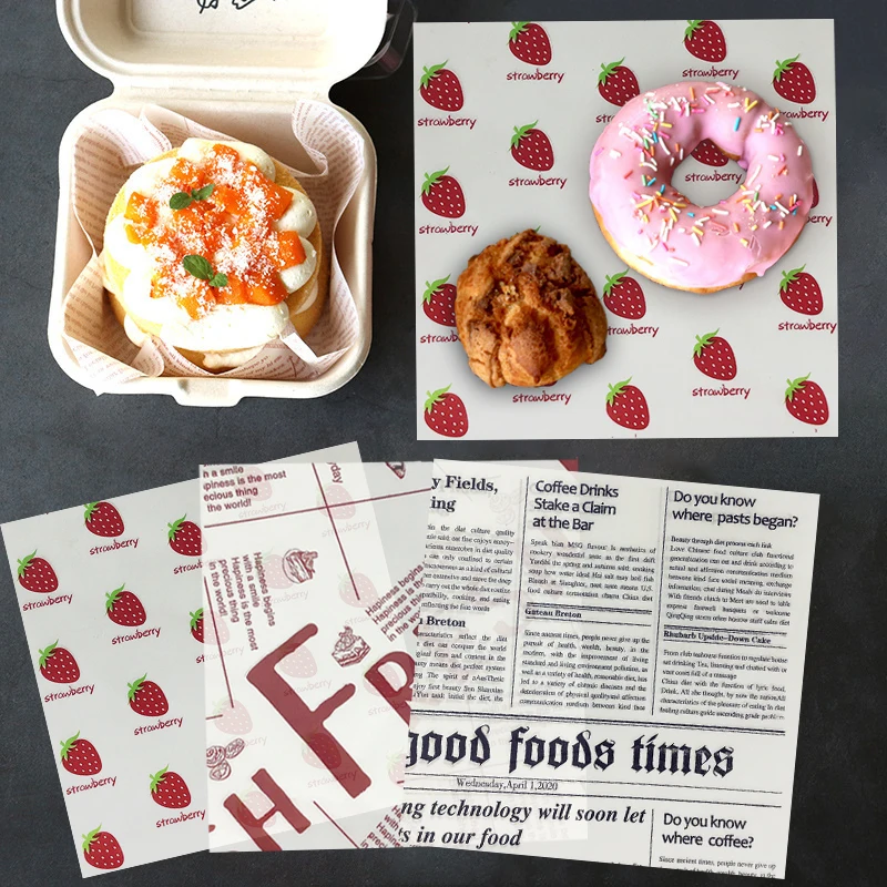 50 листов вощеной бумаги тонкая бумага для уличной еды вечевечерние