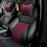 car accessories interior back support neck pillow lumbar cushion headrest memory foam travel accessory lumbar for comfort