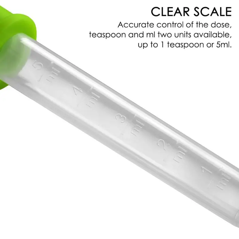 6 шт. силиконовые пипетки для детского питания 5 мл | Мать и ребенок