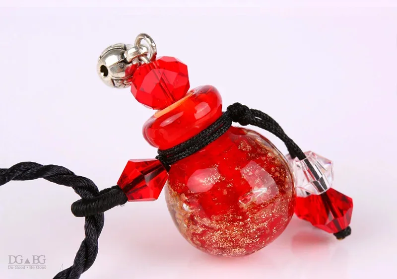 Золы урна ожерелье мини Мемориал Собака Кошка Птица похорон золотая пыль стекло