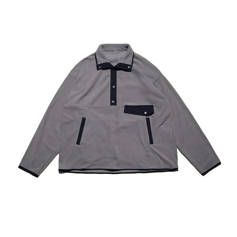 Мужская весенняя и осенняя Новинка повседневный однотонный пуловер толстовка с