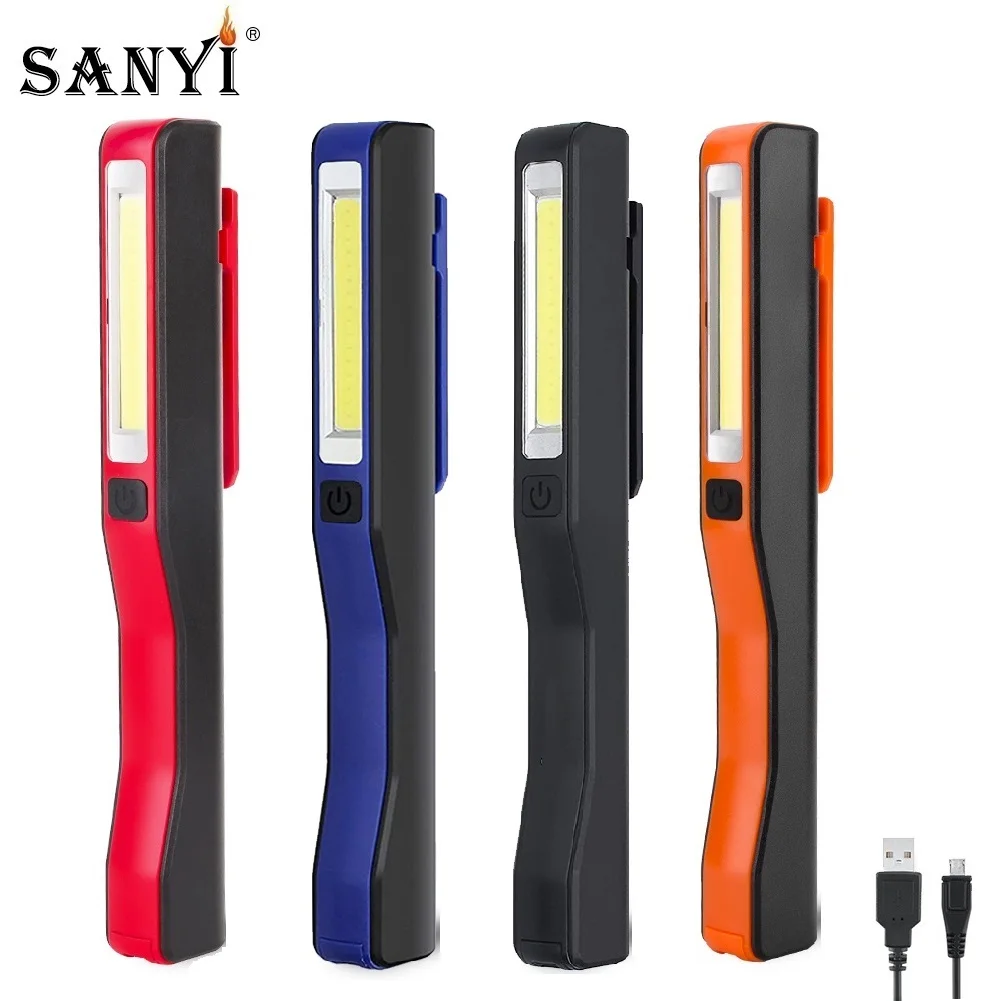 2 шт. COB светодиодный вспышка светильник Магнитный рабочий Портативный Фонари USB