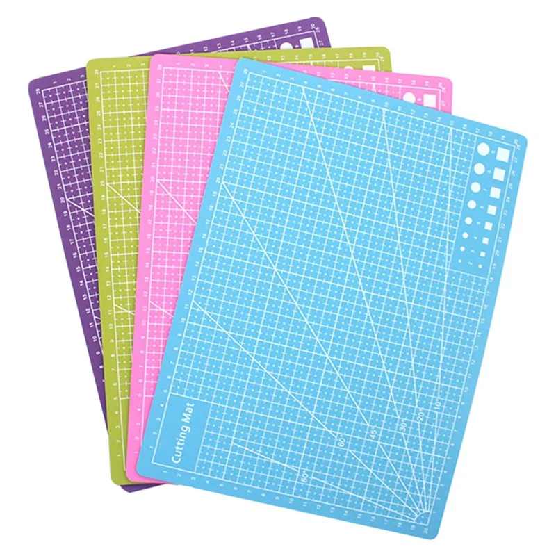 

4Pcs A4 Rubber Stamp Engraving Pad, Hand Account Cutting Pad Model Back Board DIY Desktop Protection Cutting Pad