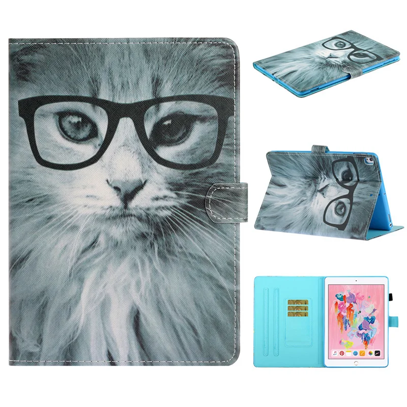 case Магнитный чехол для iPad Pro 10,5 /iPad Air 10,5 Coque кожаный смарт-чехол для iPad 10,2 7-го поколения Capa Funda - Цвет: case