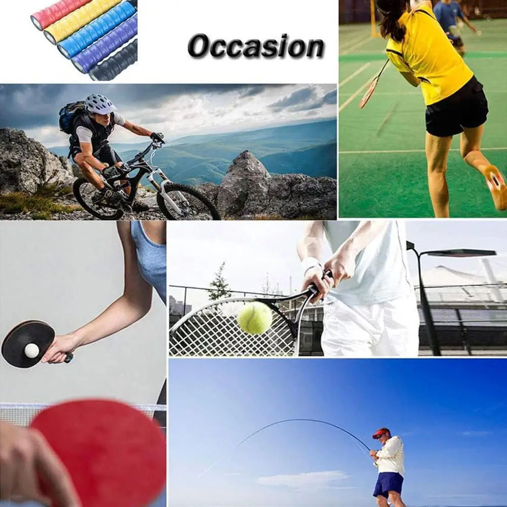 

1pcs Brand Anti-slip Racket Grip Badminton Overgrips Sweatband Sports Tape Accessories Grips Hand Outdoor Racket Tennis Ten U7W8