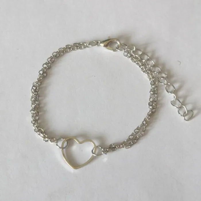 La005 2021 модный простой милый/Романтический Золотой и Серебряный браслет из сплава