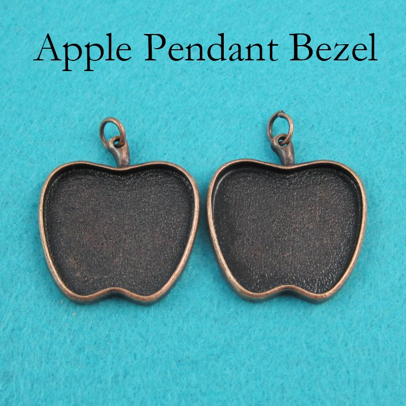 20 шт 25 мм установка кабошона яблока настройка камео пустая рамка подвеска поднос