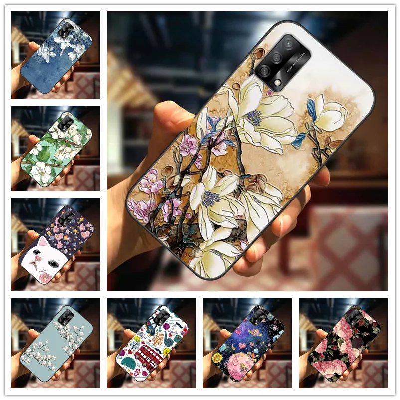 

For Realme GT Neo 2 Case Neo2 3D Blossom Emboss Silicone Phone Cover for Realme X7 Max 5G / Realme GT 5G Cases Soft Relief