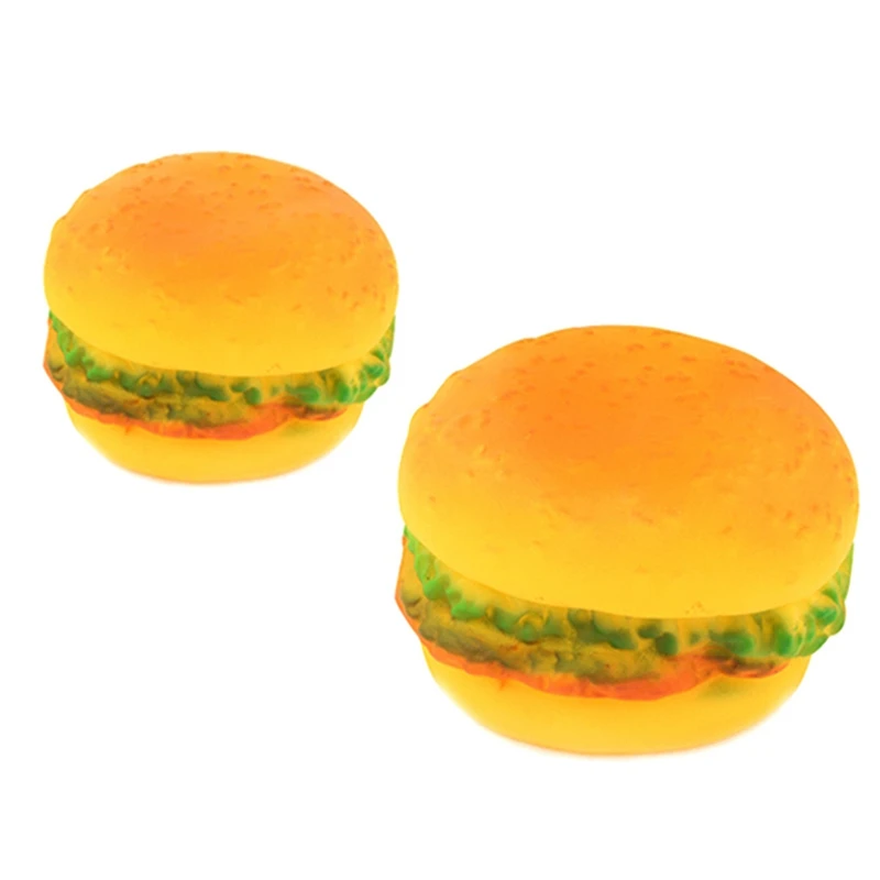 3 шт поводок для собак скрипучий игрушки Пластик Творческий гамбургер