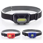 Мини фар светодиодный налобный фонарик COB для приготовления пищи на воздухе походы, рыбалка, пеший туризм головной свет лампы факел Фонари Применение 3 x AAA аккумуляторов с 3 режимами