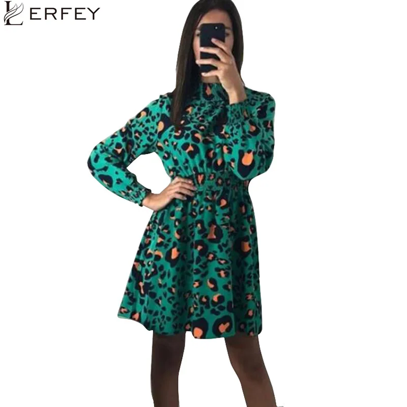 Женские вечерние платья LERFEY элегантное винтажное платье в горошек с длинным