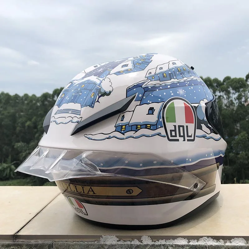 Dql moto rcycle misano ручной шлем с черный с козырьком шлем для мотогонок с полным лицом перекрестный большой хвост крыло шлем