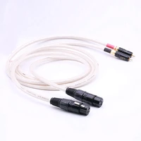 hi end signature occ silver plated rca male to xlr male female plug audio cable