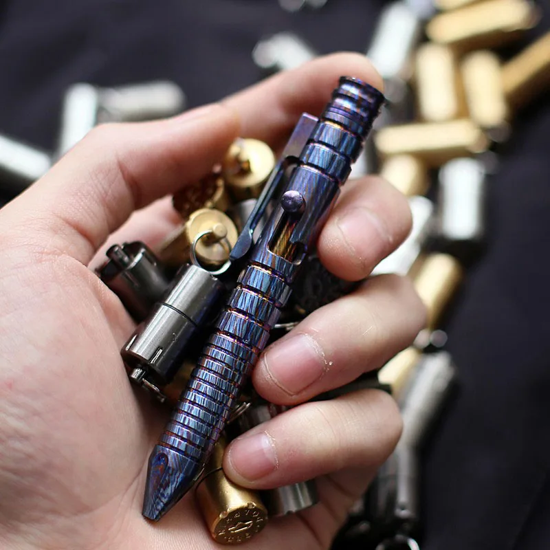 EDC титановый сплав циркония Самообороны выживания тактическая ручка