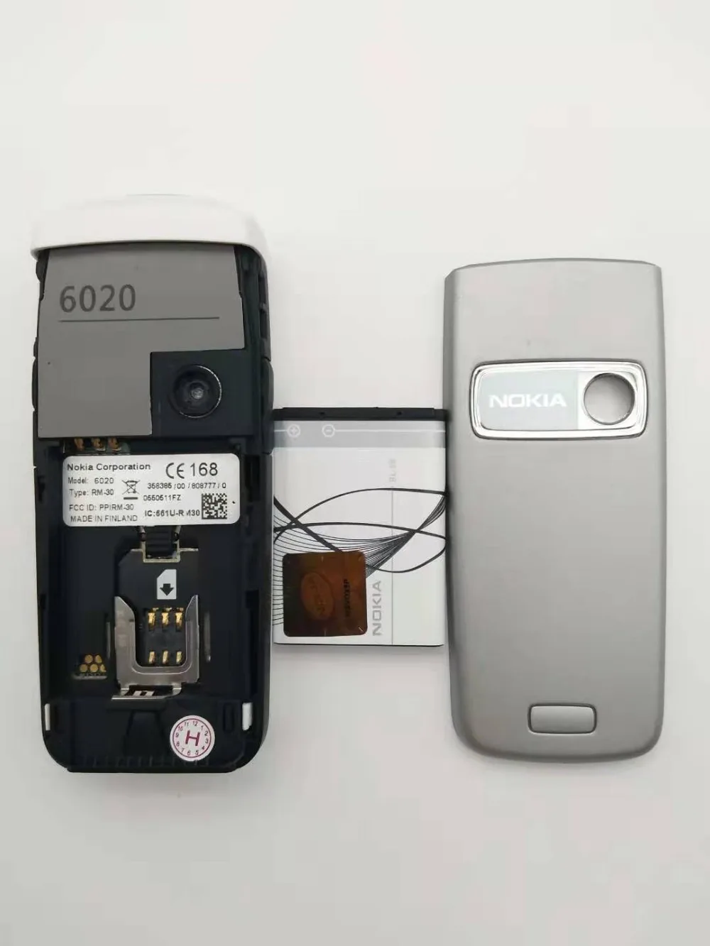 6020 разблокированный Nokia 6020 Мобильный телефон камера GSM 900 1800 Dualband Классический дешевый мобильный телефон Восстановленный