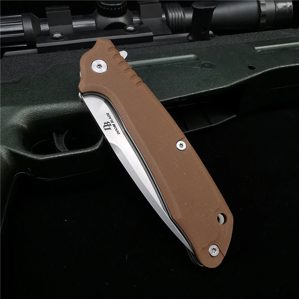 Нож DOOM BLADE D2 лезвие из высококачественной нержавеющей стали рукоятка G10 острый и