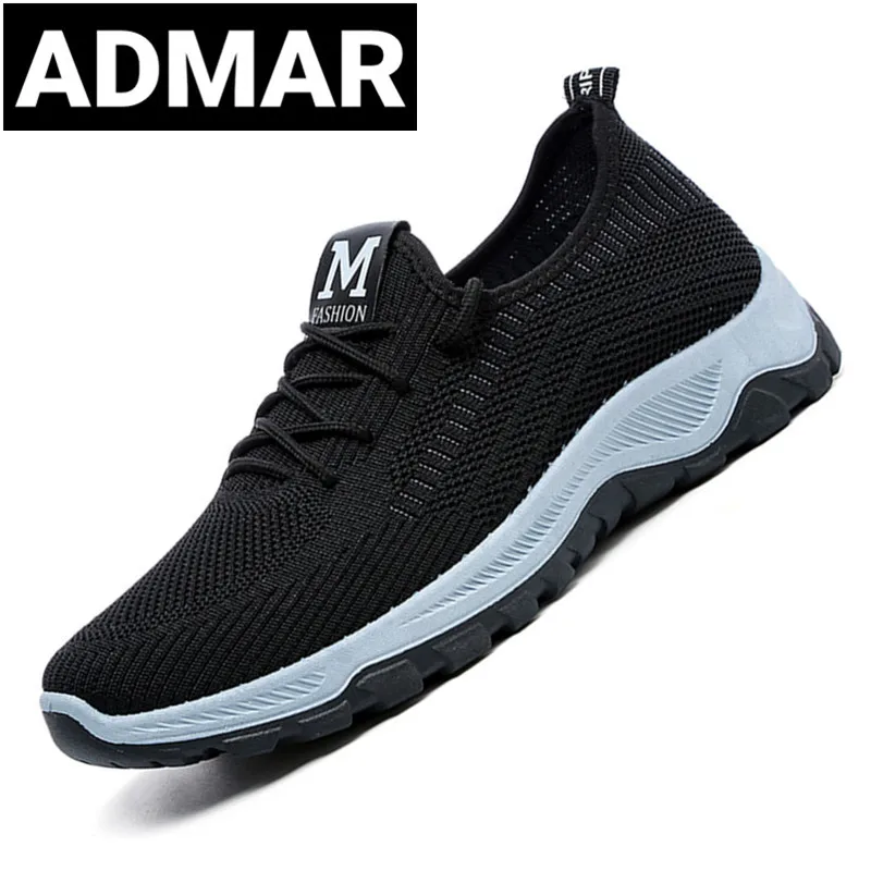 

ADMAR Mesh Men Casual Shoes Breathable Slip on Mens Loafers Lightweight Sneakers Men Non-slip Walking Shoes Chaussure homme