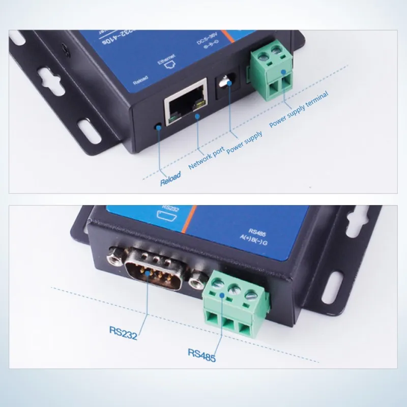 USR-TCP232-410S ModBus RTU конвертеры поддерживают DNS DHCP RS232 RS485 последовательный к ETHERNET TCP/IP