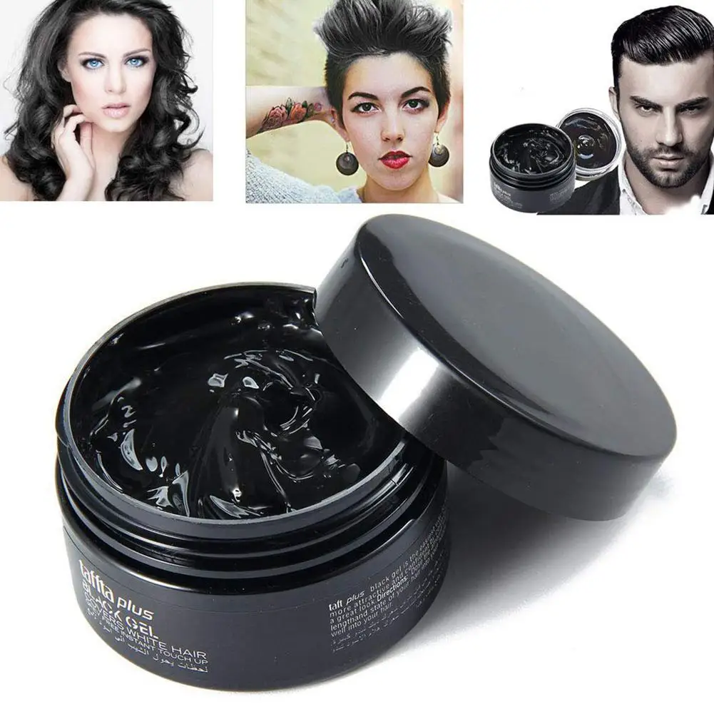 Временная Краска для волос воск мужчин сделай сам черная грязь одноразовая