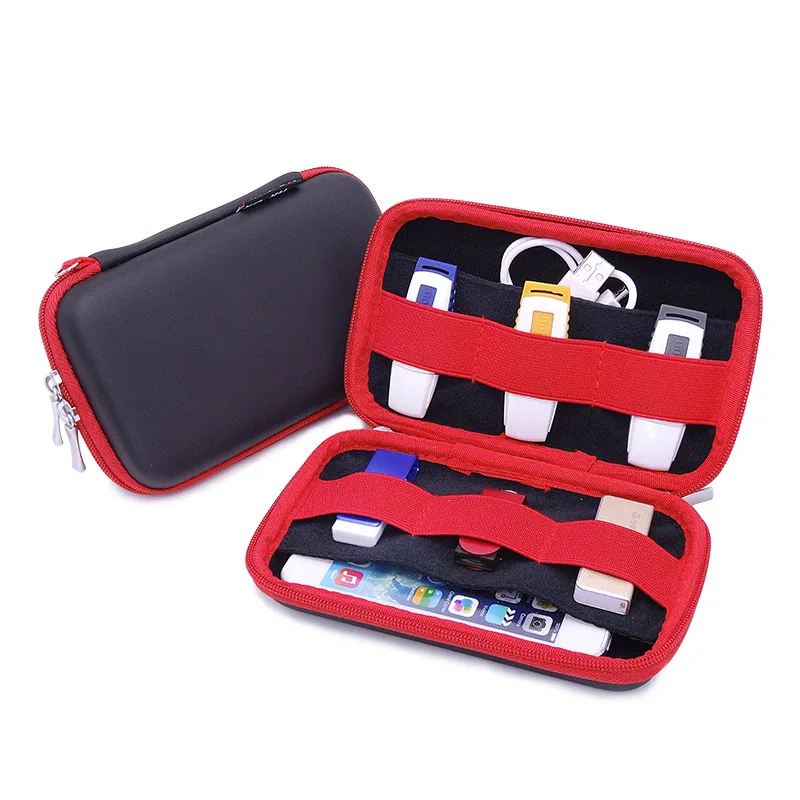 

Hard Drive Accessories Storage Bag for WD seagate HDD, Phone, USB Cable, U Disk, SD Card, Power Bank Travel Organizer