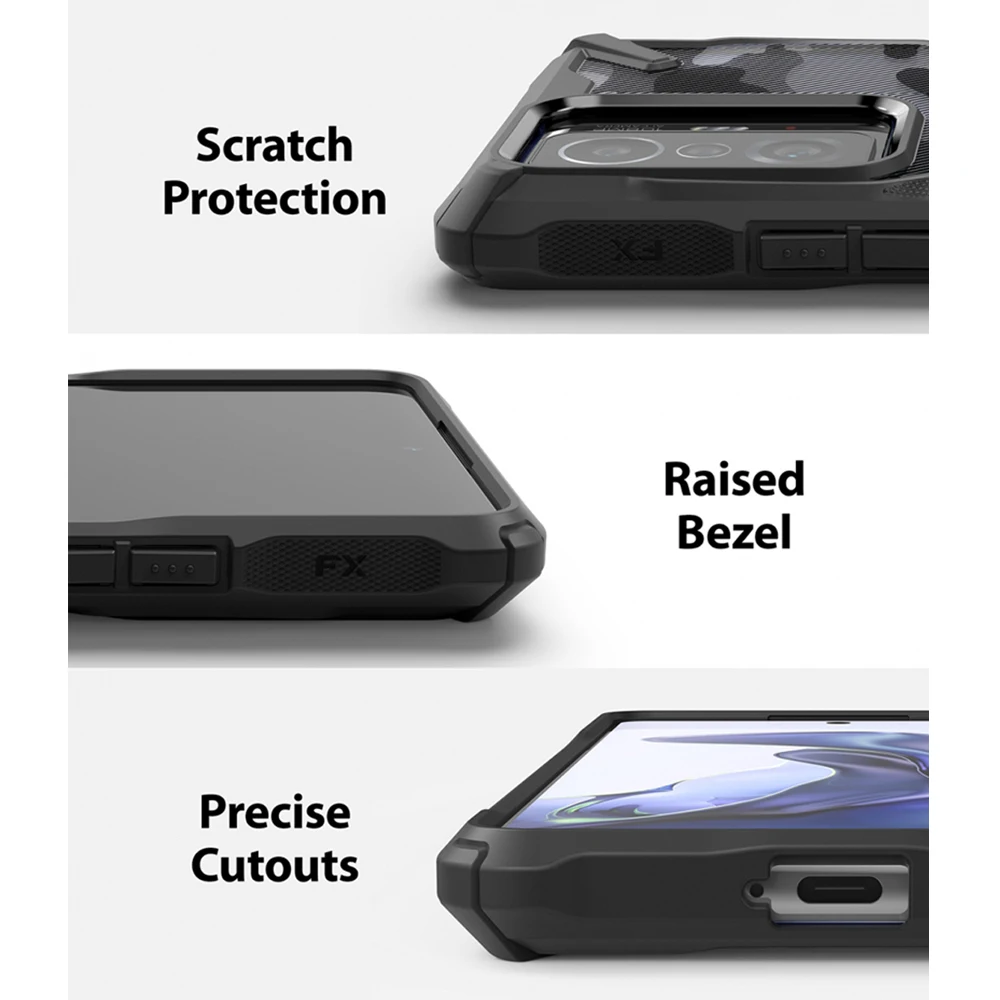 Funda Ringke Fusion X para Xiaomi Mi 11T, carcasa con bisel elevado, transparente, duro, PC, marco de TPU suave h&iacute;brido para Mi 11T Pro-4