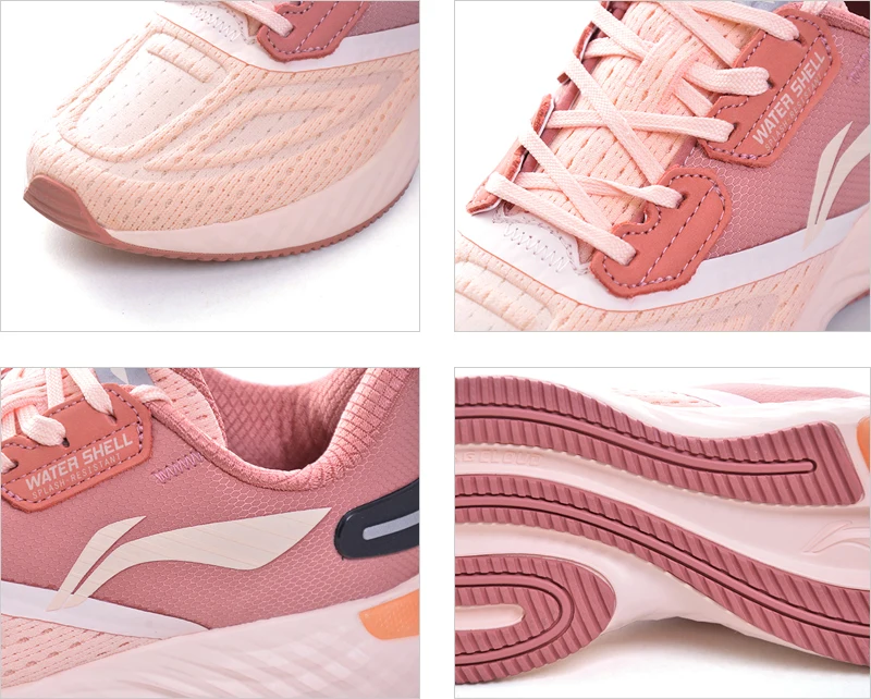 Li-Ning/женские кроссовки LN CLOUD V SHIELD на подушке; Водонепроницаемая спортивная обувь с устойчивой подкладкой; кроссовки; ARHP176 XYP948