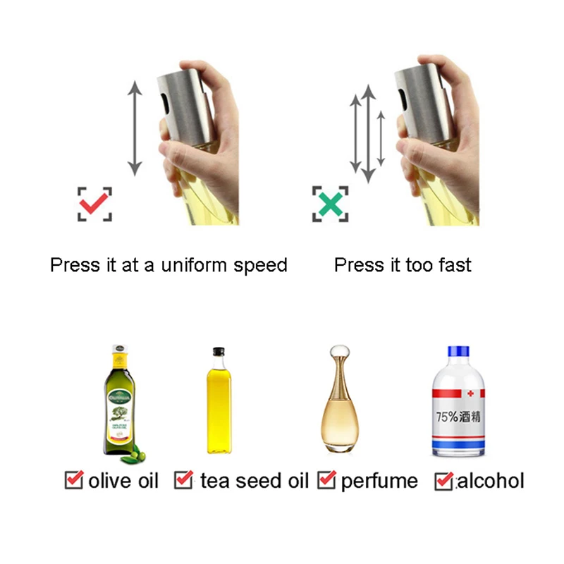 Многоразовая кухонная бутылка распылитель масла диспенсер для оливкового