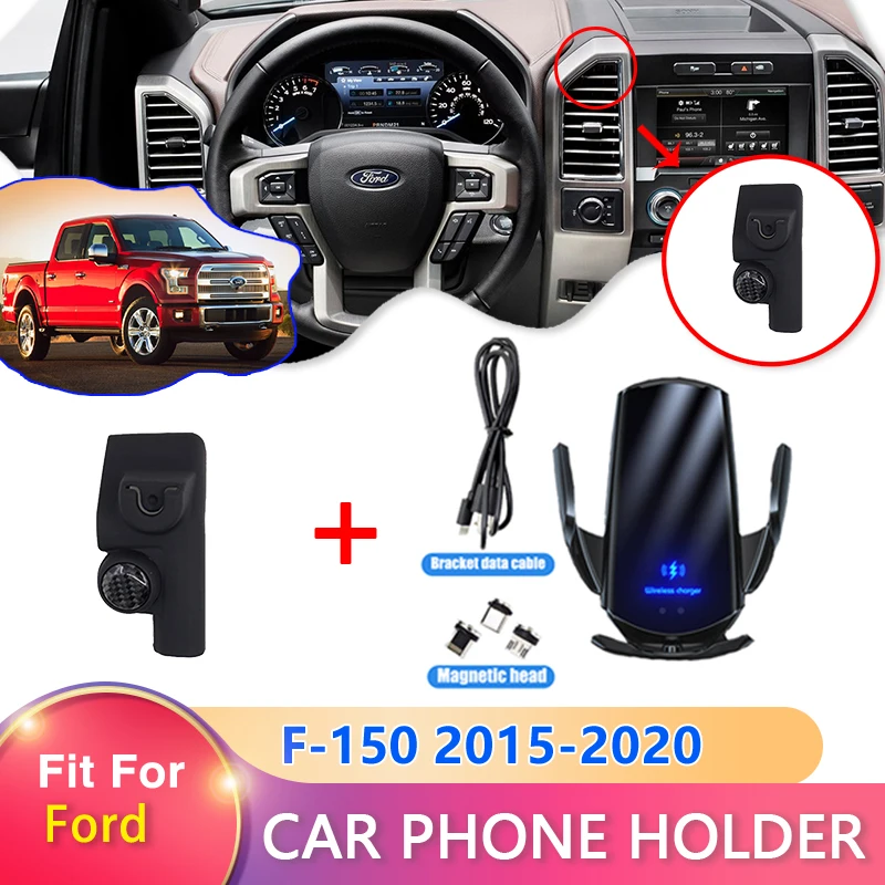 

Car Mobile Phone Holder for Ford F150 F-150 Raptor F Series 2015 2016 2017 2018 2019 2020 Support Base Accessories for Iphone
