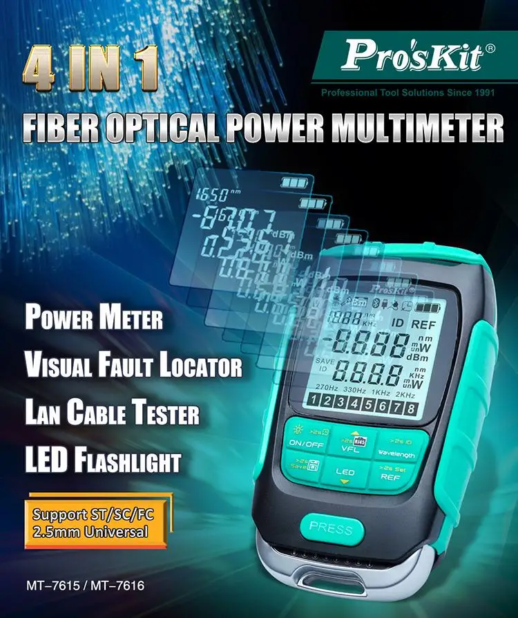 Proskit MT-7616 высокой точности Мощность измеритель влажности 4 в 1