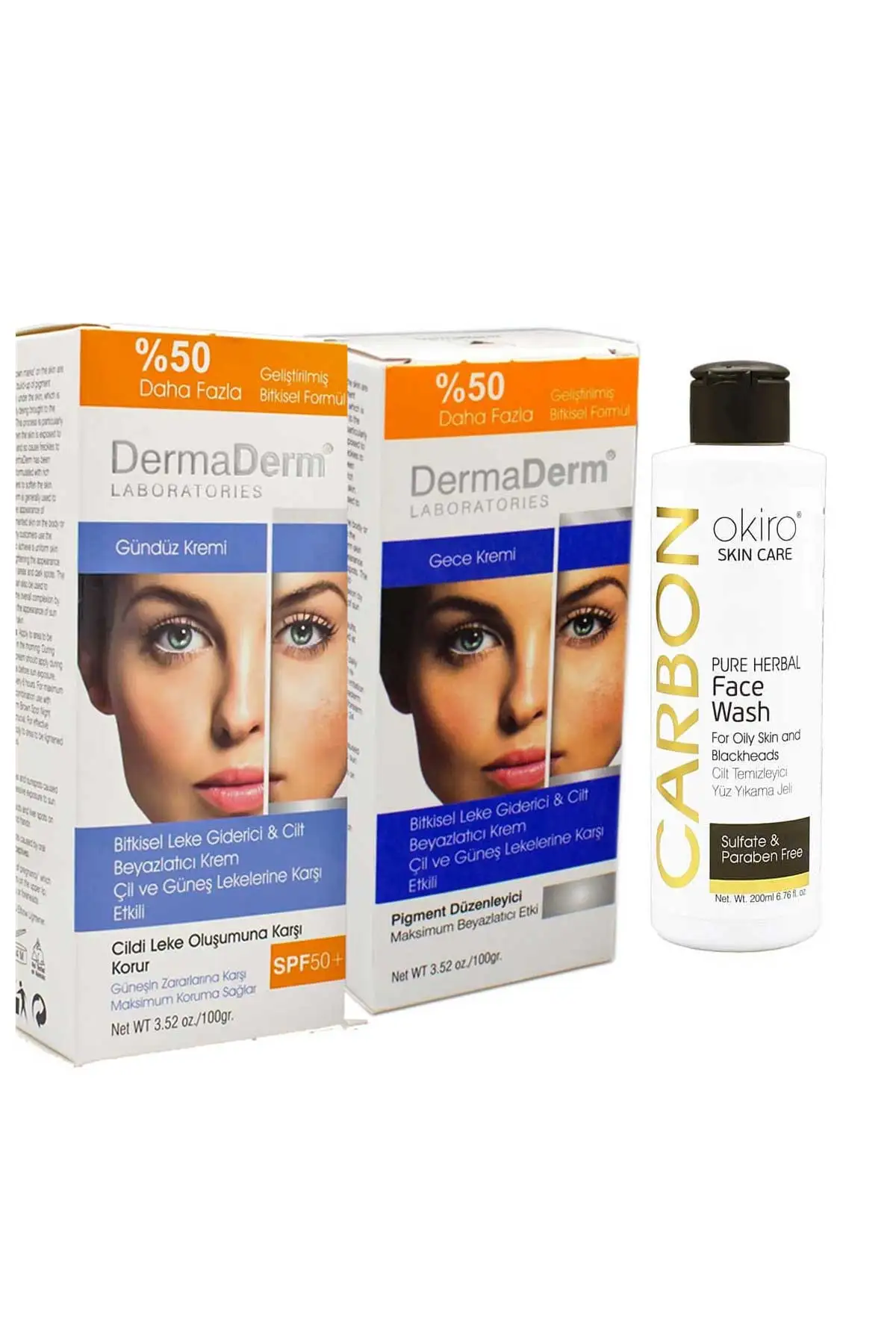 

Антиточечный ночной крем 100 г + антиточечный дневной крем 100 г + Okiro Carbon Skin Cleaning 200