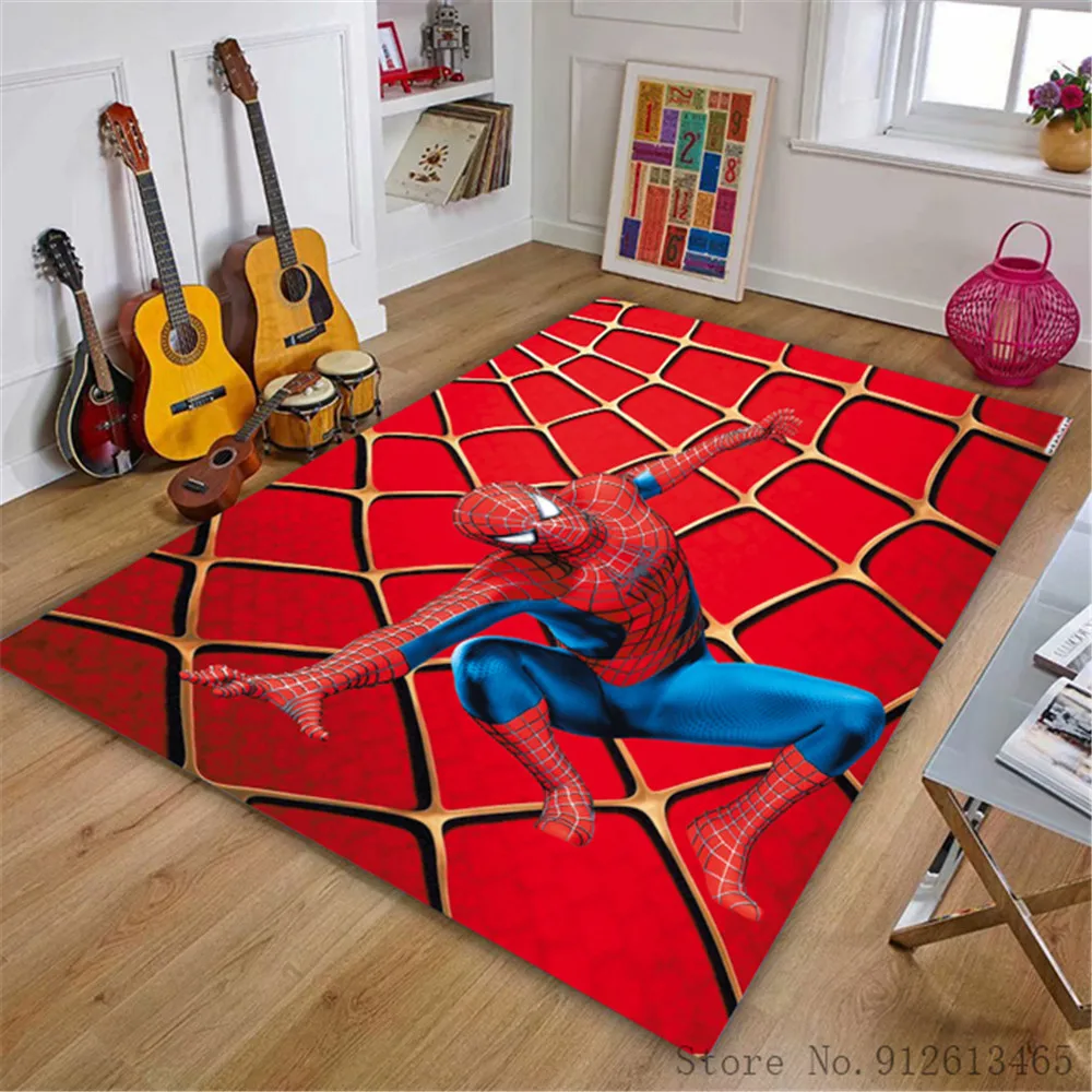 

Disney Spiderman Children Welcome Floor Mats Baby Play Mat Printed Bathroom Kitchen Carpets Doormats for Living Room Kids Rugs