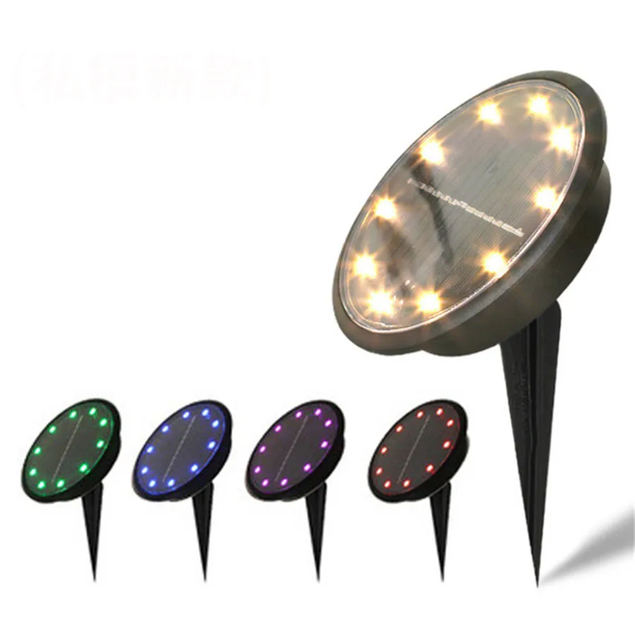 

10 Вт, высокая яркость, солнечный наземный светильник s, водонепроницаемый Ландшафтный наземный светильник s, 10 светодиодов, уличный фонарь н...