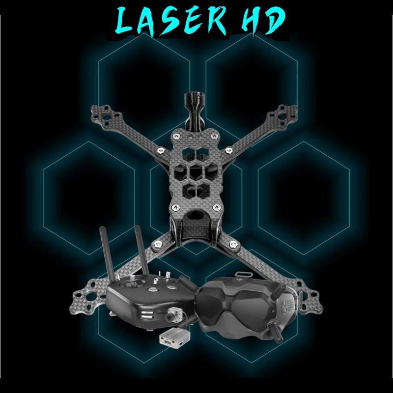 TransTEC LASER HD 220 мм Колесная база 5 дюймов Arm Frame Kit для радиоуправляемого дрона FPV Racing DIY