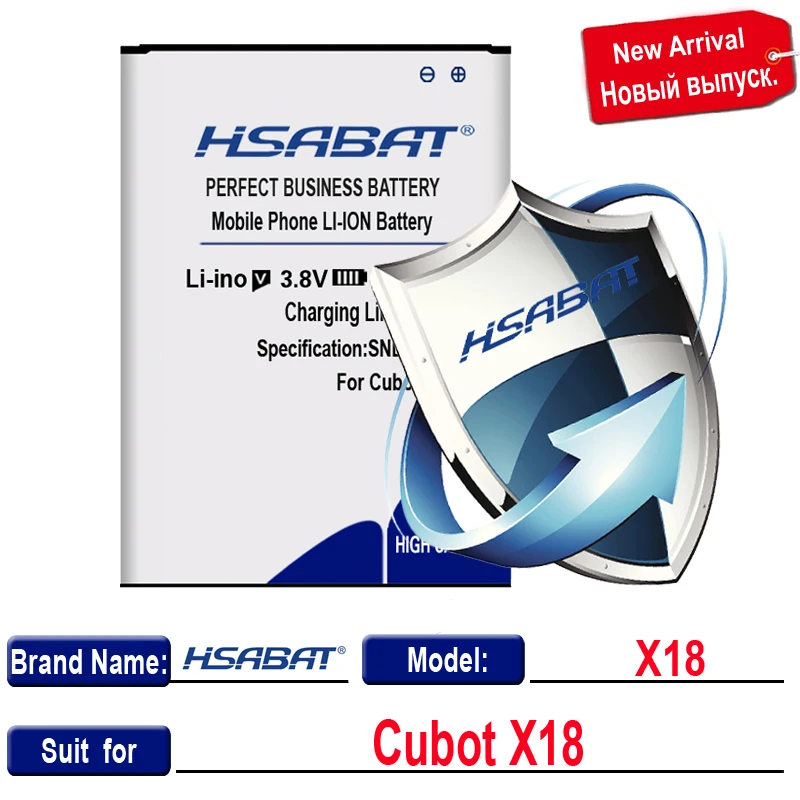 HSABAT 0 цикл 4800mAh батарея для Cubot X18 Высокое качество батареи|Аккумуляторы мобильных
