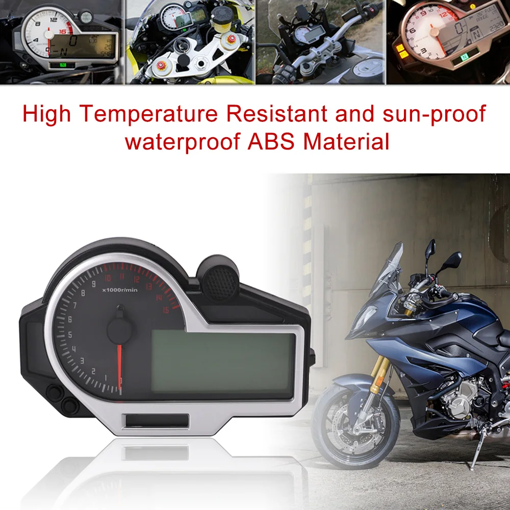 Универсальный мотоцикл спидометр циферблат одометр светодиодный