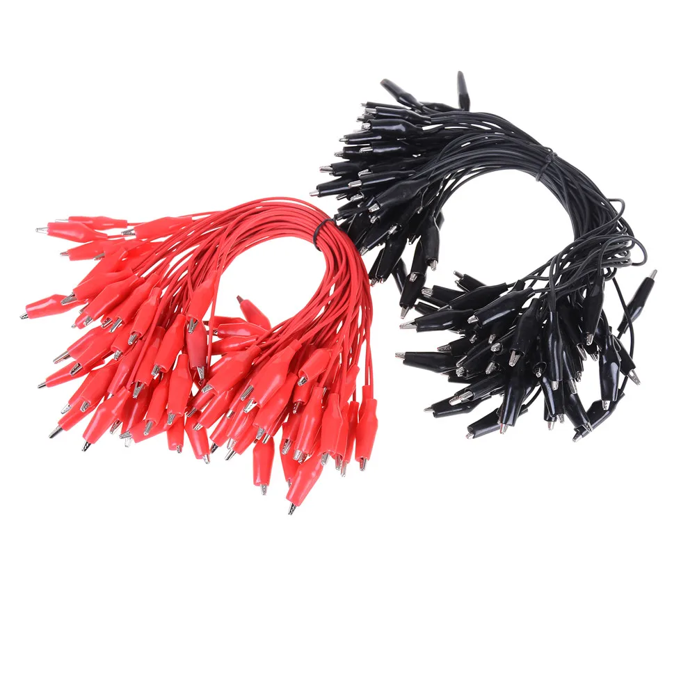

5/10pcs 25CM Long Alligator Clip to Banana Plug Test Cable for Multimeter