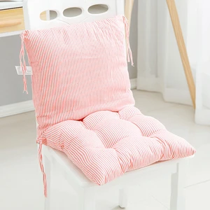 1 Set 76cm Chair Back Cushion Soft Thicken Zipper Detachable Non-slip Splittable Siamese Cushion Office Teacher All-in-one