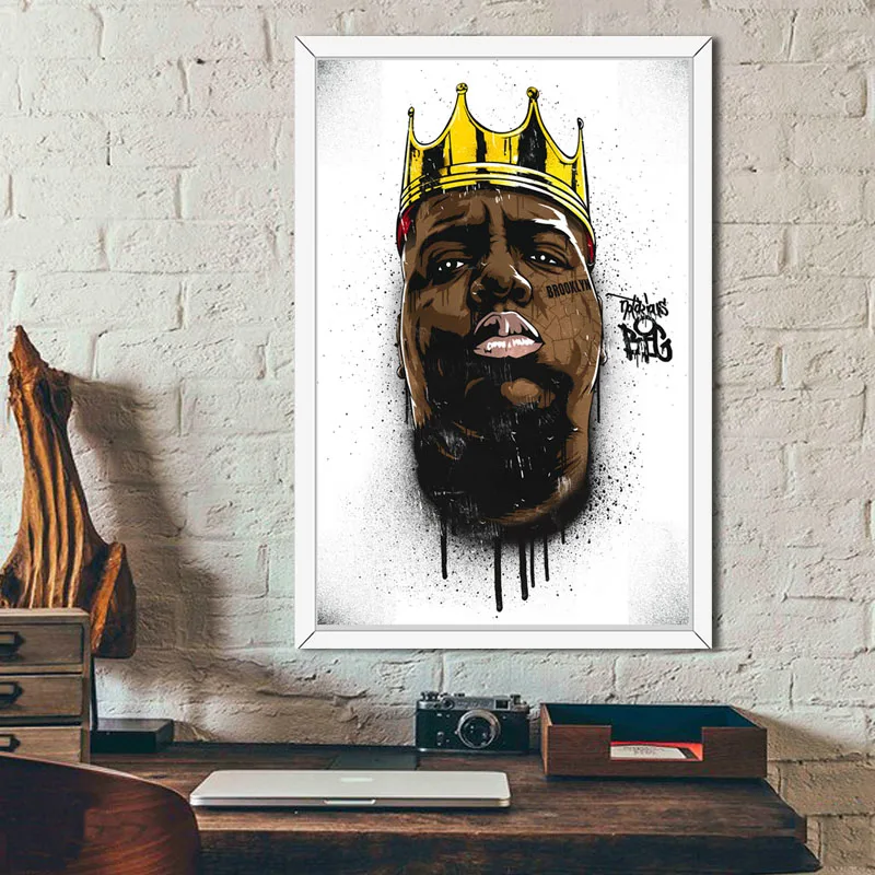 P298 известный B.I.G Бигги Смолс Тупак 2PAC Шакур хип-хоп гангста рэп художественная