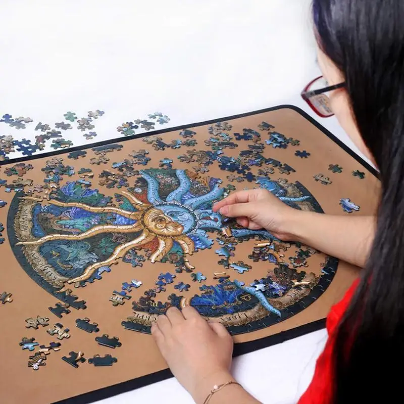 

Round Paper Jigsaw Puzzle 500 Pieces Educational Toy Gifts UK Assembling A7Q1