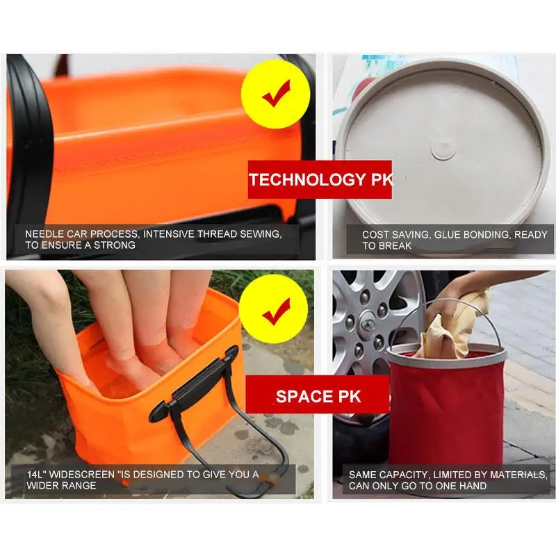 AOZBZ 14loutdoor EVA коробки для рыболовных снастей с ручкой рыболовные сумки рыбалки