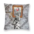 Двусторонний чехол для гостиной подушка с граффити, с 3D-принтом, яркий Бэнкси художественная подушка