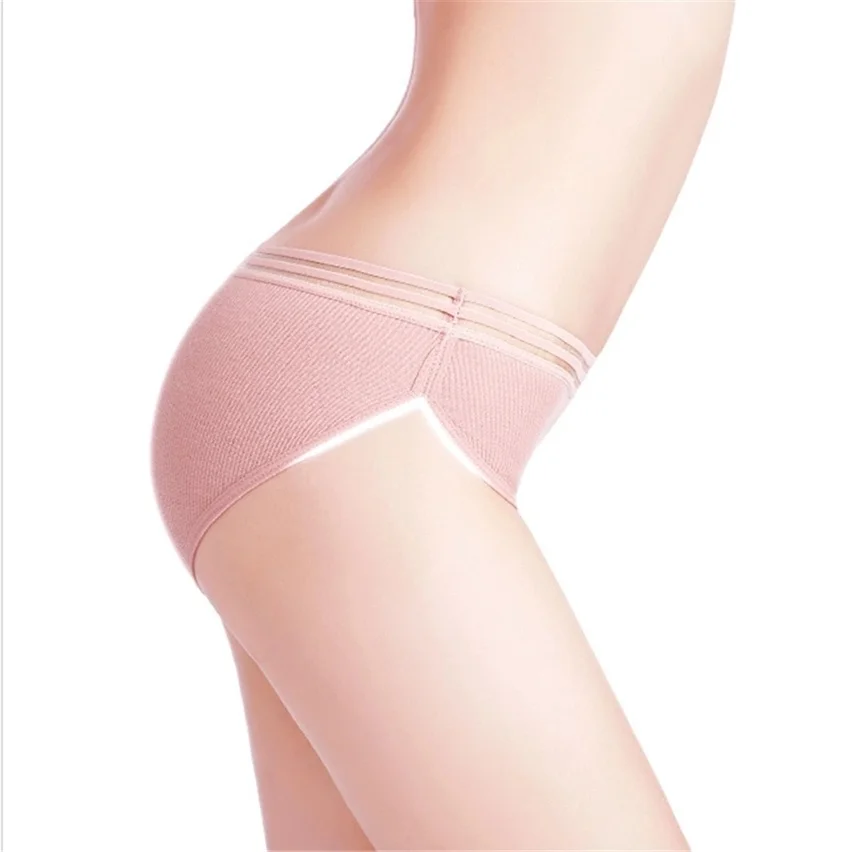 

Women Lace Edge Briefs Solid Color Intimates Casual Lingerie Girls Comfortable Breathable Cotton Underwear Female Soft Panties
