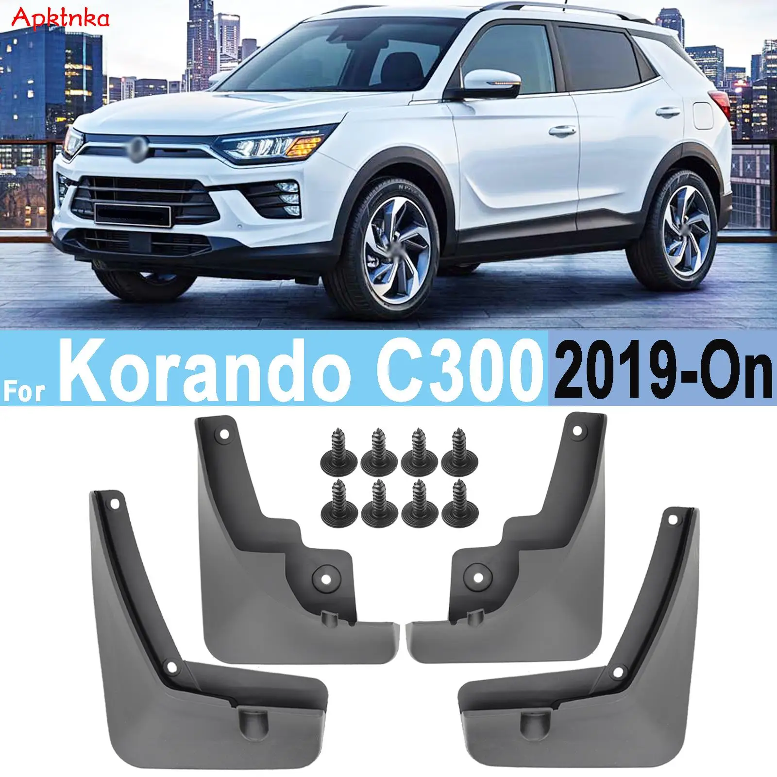 

4 шт., брызговики для Ssangyong Ssang Yong Korando C300 2019 2020 2021