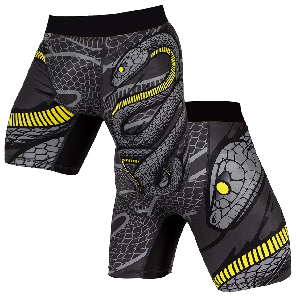 Snake Kick Boxing Mma Shorts Men mma Compression Pants Rashguard Boxe Thai Short Muay Crossfit Pant Fight Jerseys | Спорт и