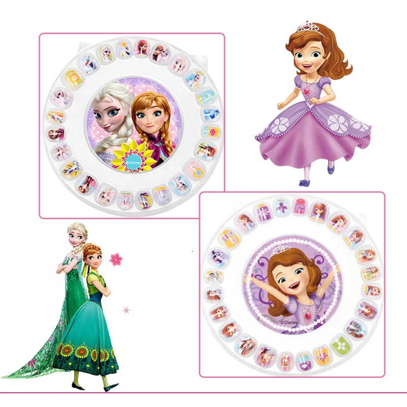 Disney Холодное сердце 2 платья Эльзы и Анны для девочек наклейки ногтей набор