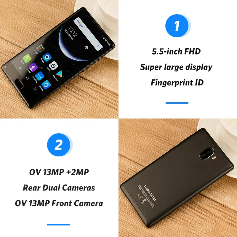 Leagoo KIICAA MIX смартфон с 5 5-дюймовым дисплеем восьмиядерным процессором MTK6750T ОЗУ 3 ГБ