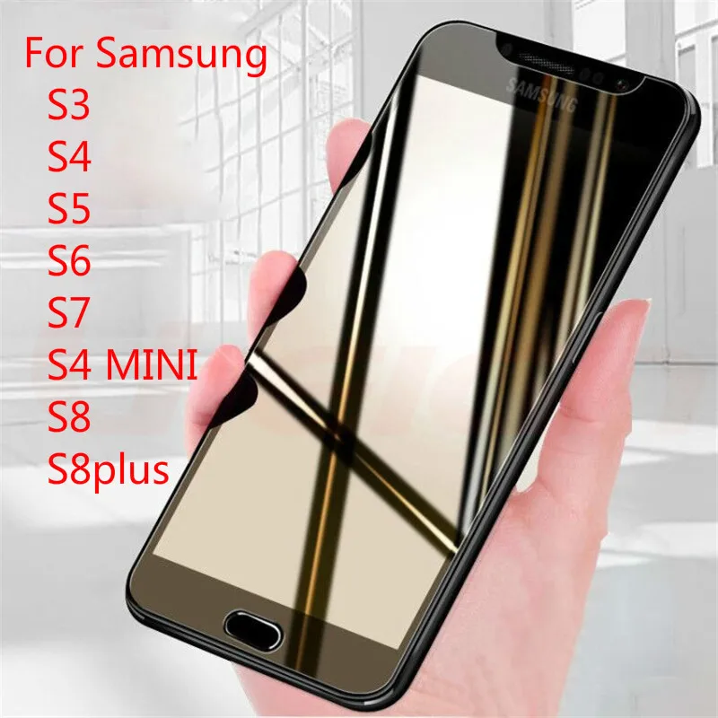 Не полное закаленное стекло для samsung S8 S8plus 9H 2.5D протектор экрана S3 S4 S5 S6 S7 S4mini