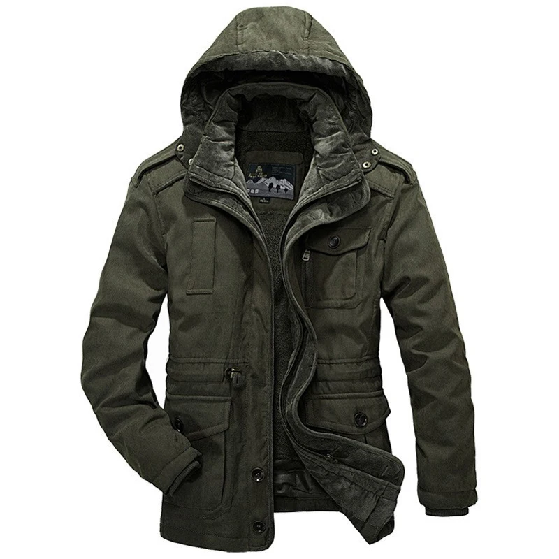 

Hot Winter Jacket Men Thicken Warm Minus 51 Degrees Cotton-Padded Jackets Men Hooded Windbreaker Parka Plus Size 5XL Coats
